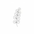 Eucalyptus Line Art Print