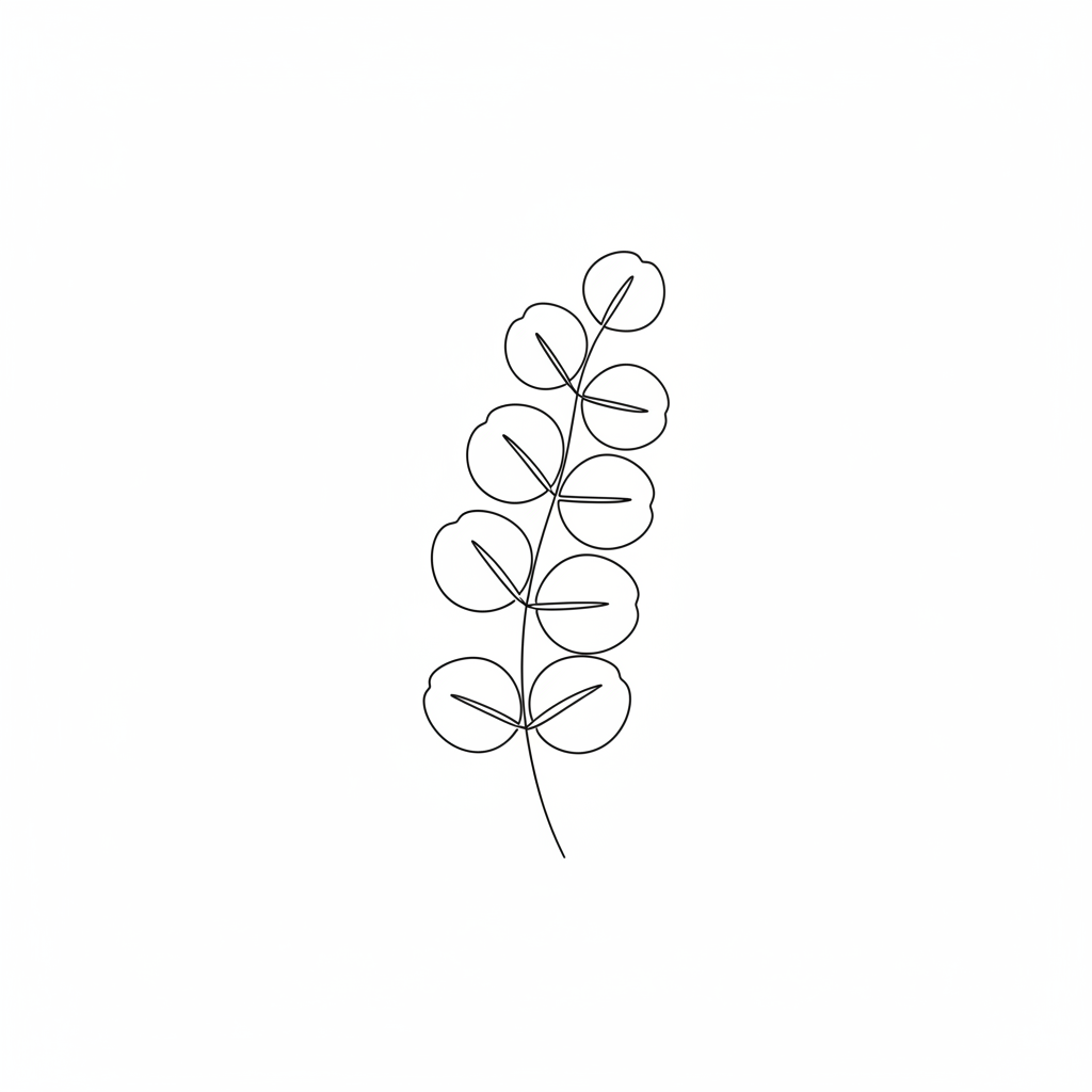 Eucalyptus Line Art Print