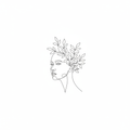 One-Line Botanical Portrait