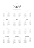 2026 Botanical Year Calendar