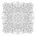 Floral Mandala Coloring Page