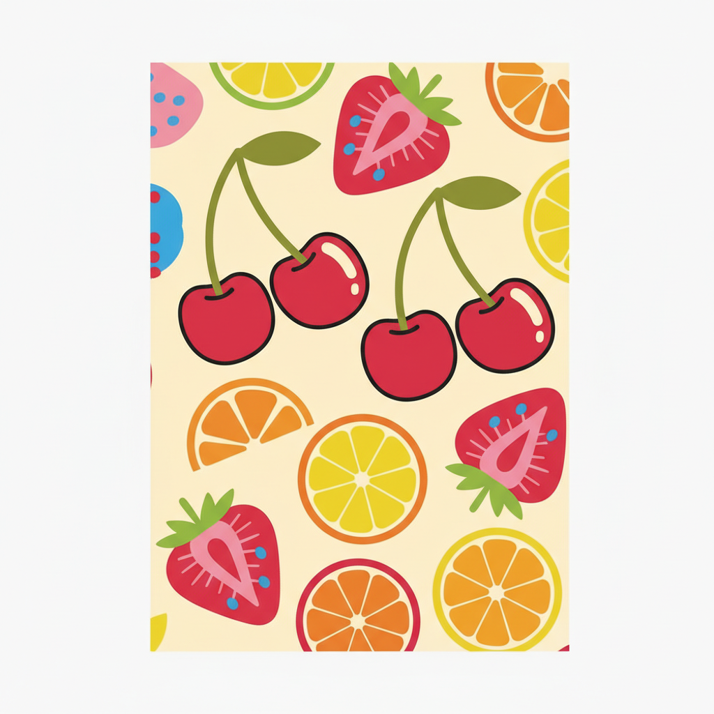Pop Fruit Wall Art Print